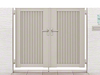 ライシス門扉6型　両開き　柱使用