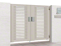 ライシス門扉9型　両開き　柱使用